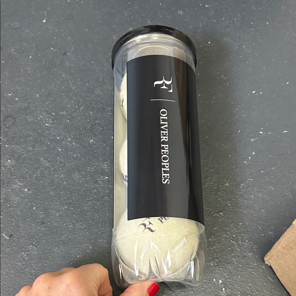 Oliver Peoples x Roger Federer Branded Tennis Balls in Tube